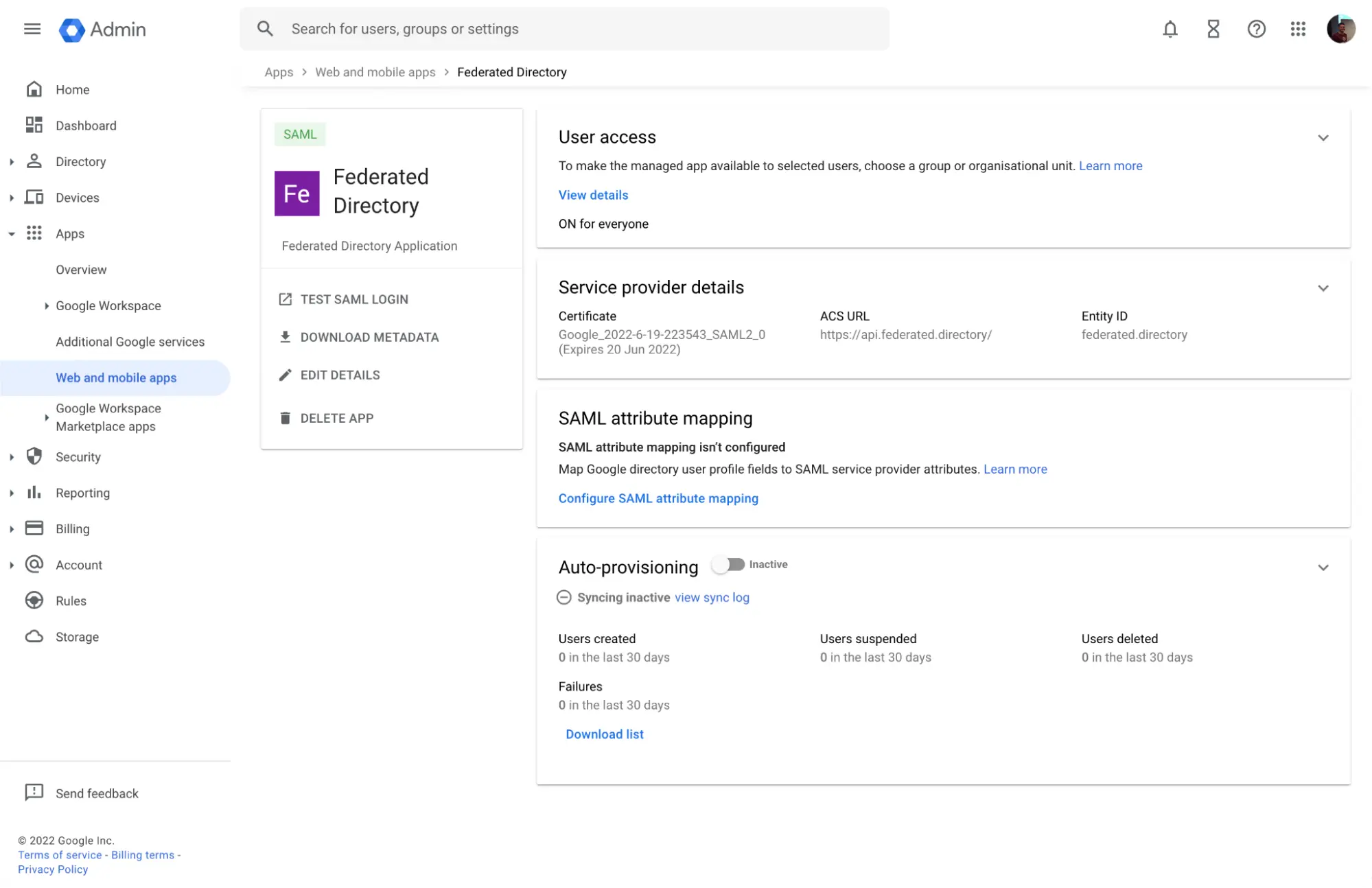 Federated Directory unified contact search across partner organizations